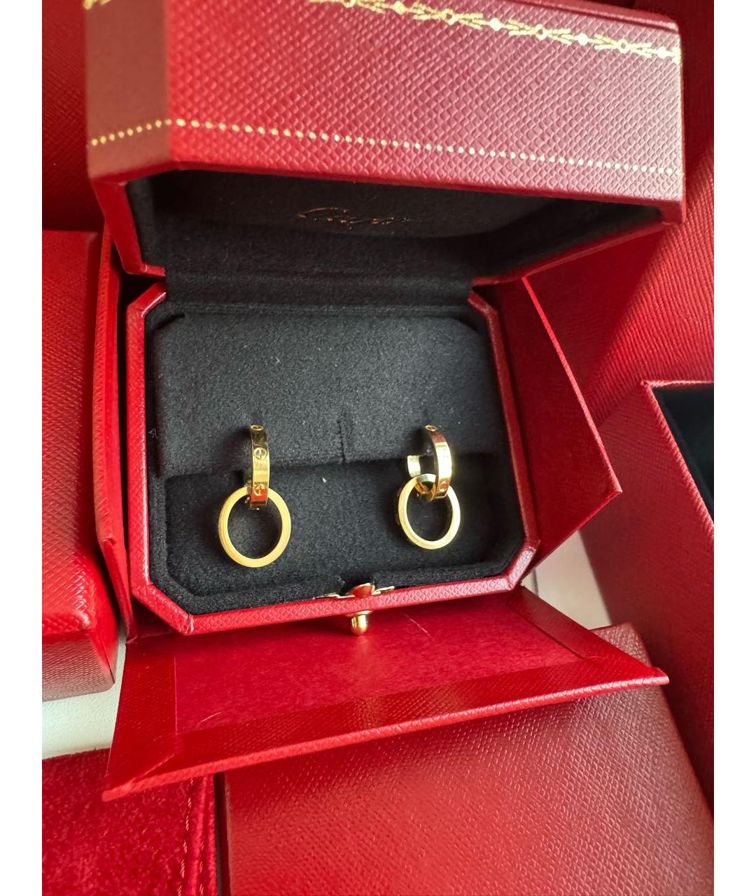 CARTIER Золотые серьги из желтого золота, фото 5