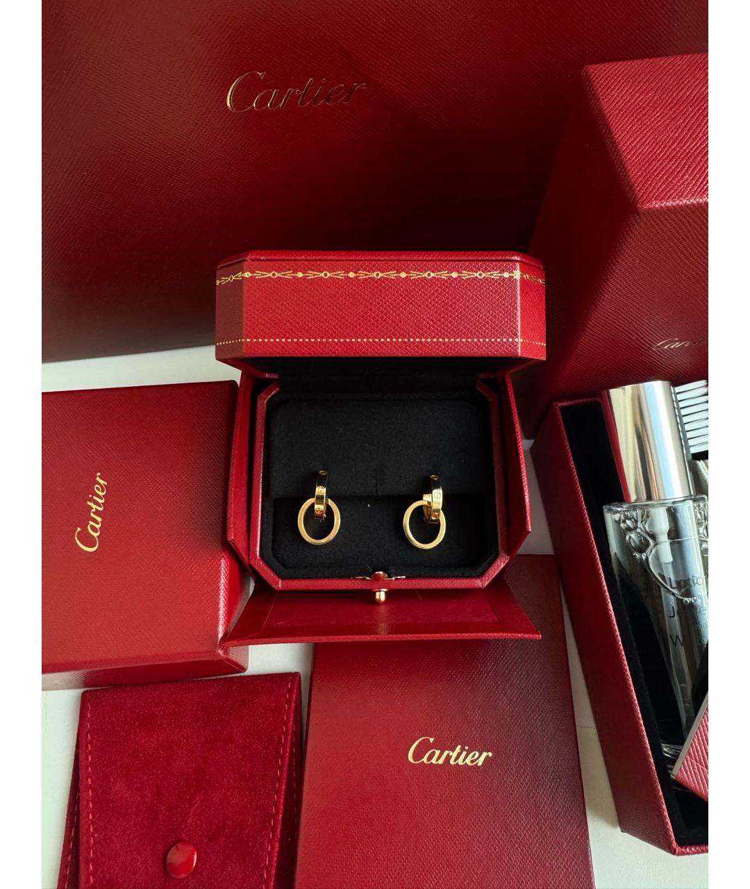 CARTIER Золотые серьги из желтого золота, фото 6
