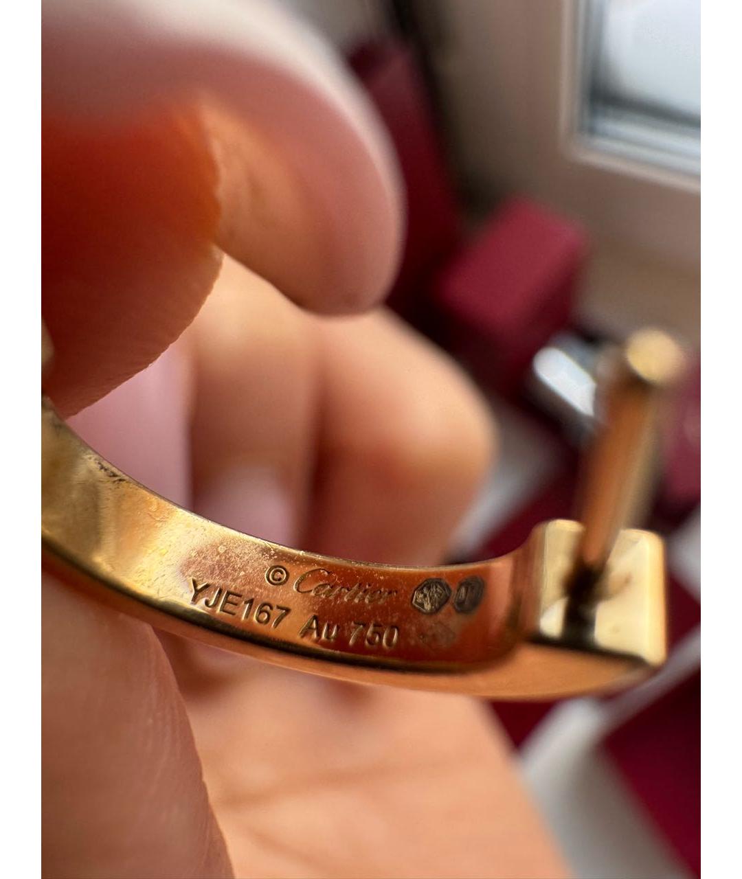 CARTIER Золотые серьги из желтого золота, фото 7