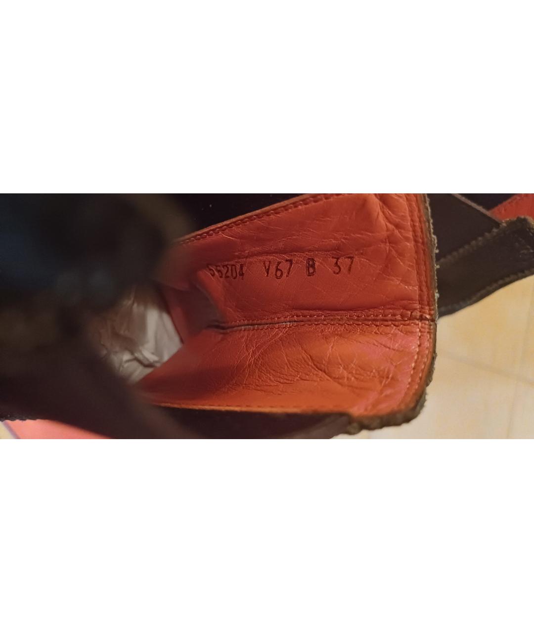 SANTONI Хаки замшевые ботинки, фото 6