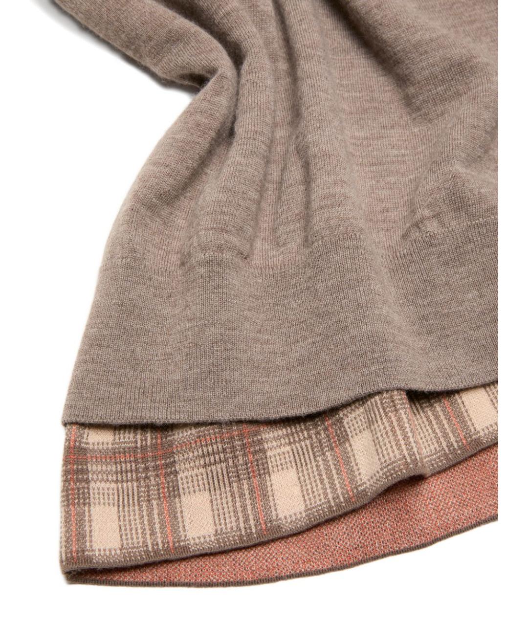 ACNE STUDIOS Коричневая шерстяная футболка, фото 5