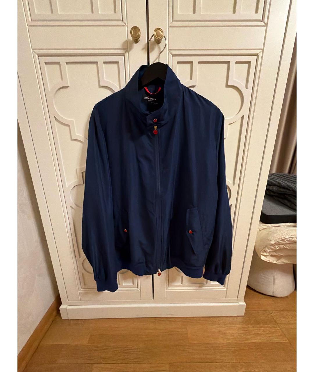 KITON Темно-синяя куртка, фото 4