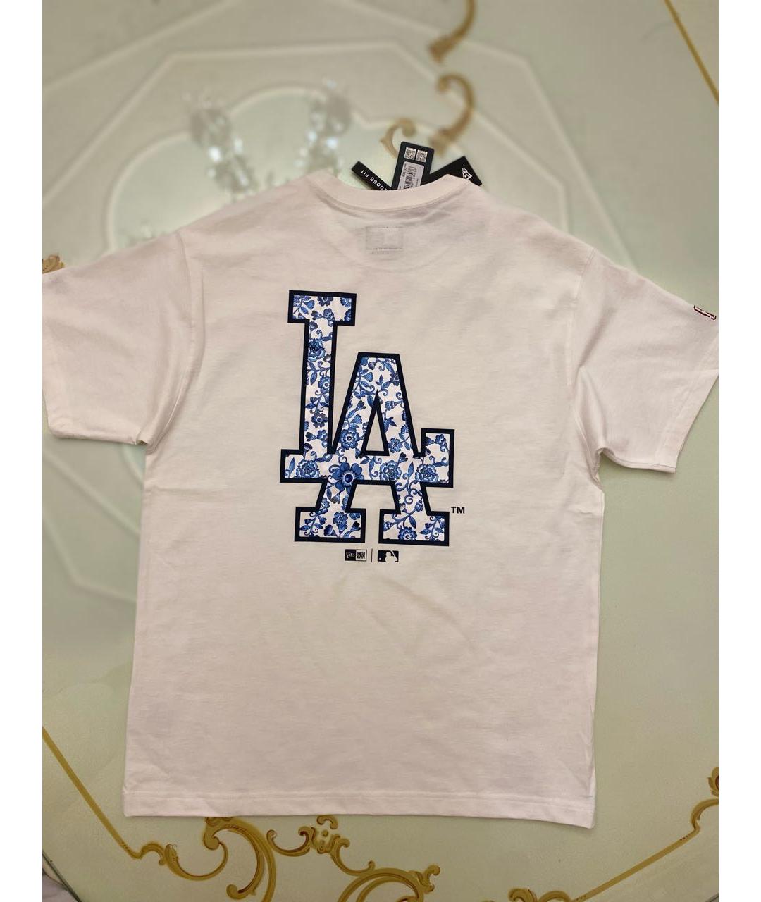 New Era Белая хлопковая футболка, фото 3