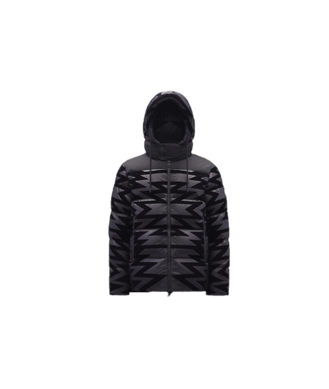 MONCLER Черный пуховик, фото 1