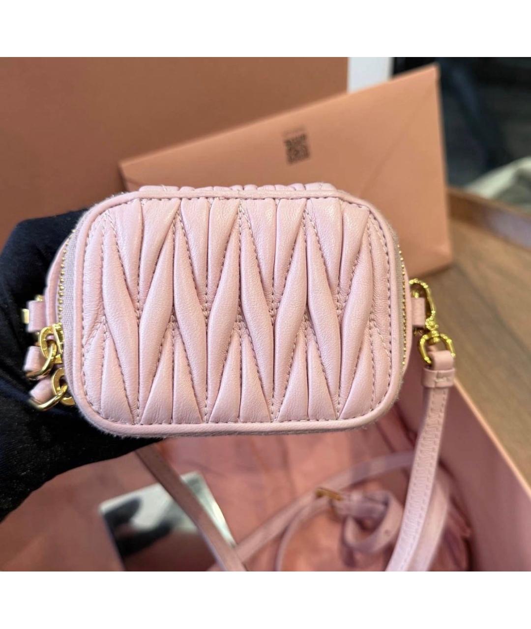 MIU MIU Розовая сумка через плечо, фото 6