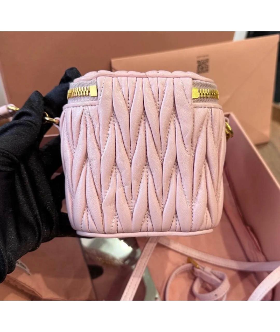 MIU MIU Розовая сумка через плечо, фото 3