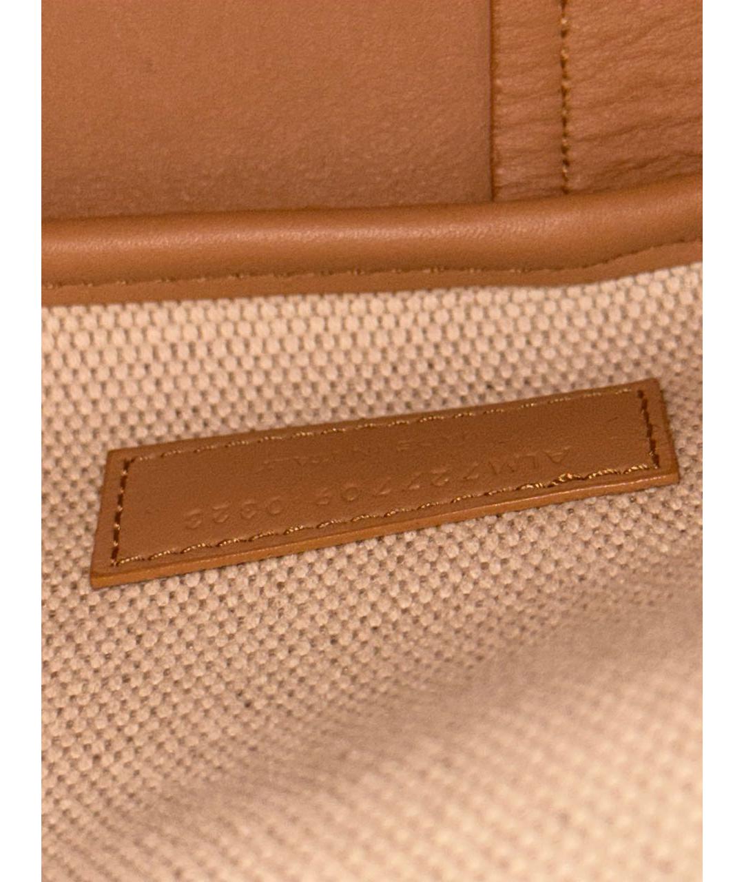 SAINT LAURENT Бежевая кожаная сумка с короткими ручками, фото 7