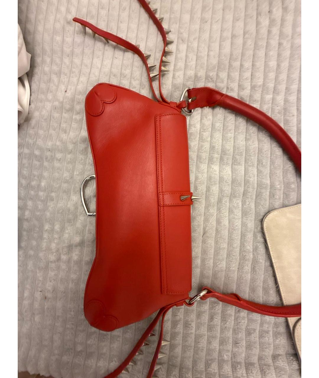 ABRA Красная кожаная сумка через плечо, фото 3
