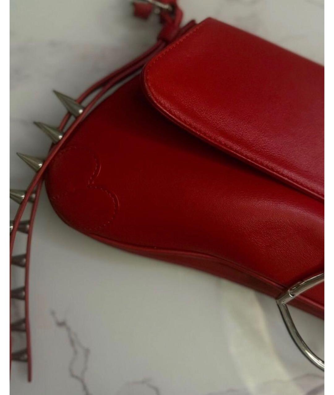 ABRA Красная кожаная сумка через плечо, фото 2