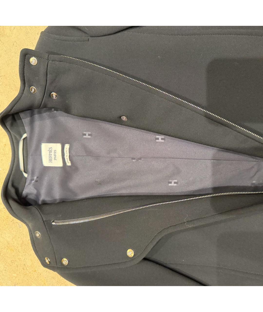 HERMES Черное пальто, фото 4