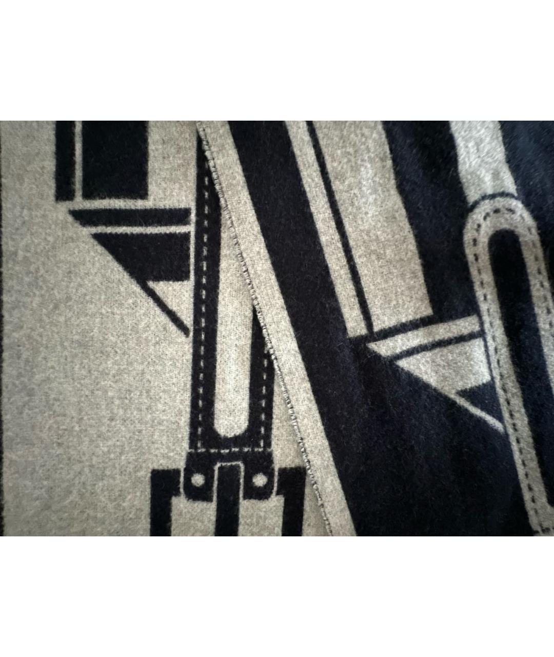 HERMES Мульти кашемировый шарф, фото 2