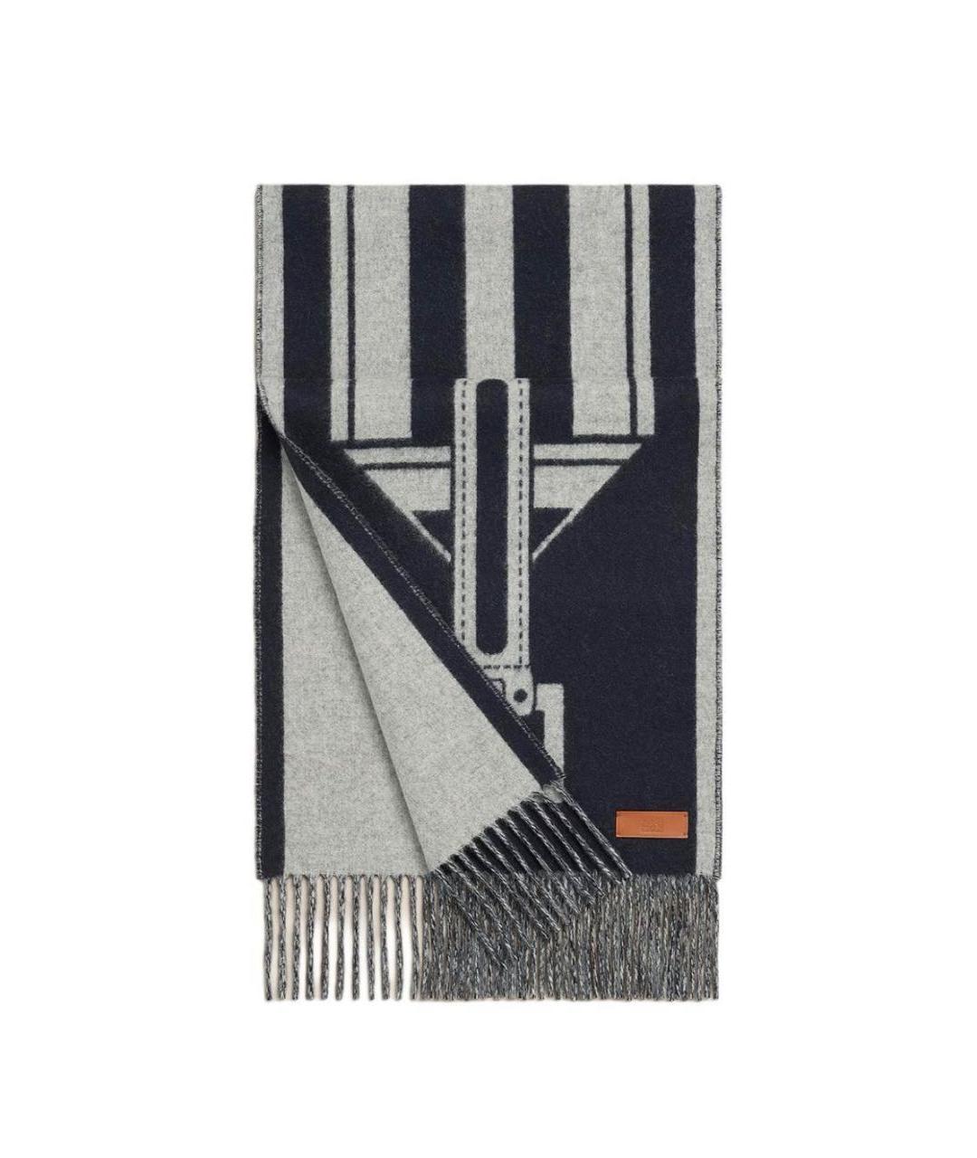 HERMES Мульти кашемировый шарф, фото 4