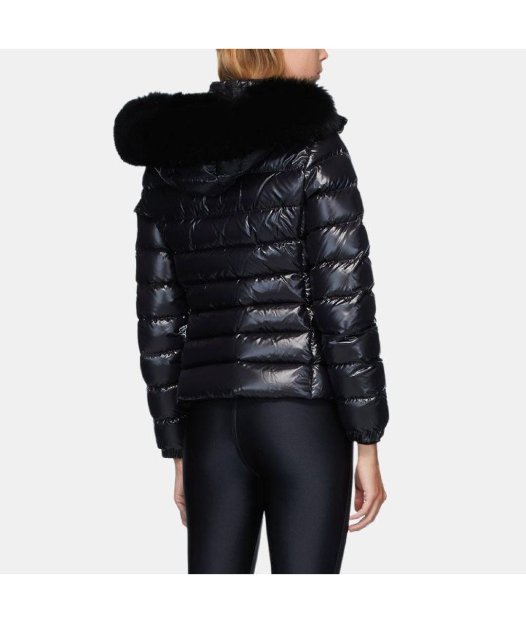 MONCLER Черный пуховик, фото 4