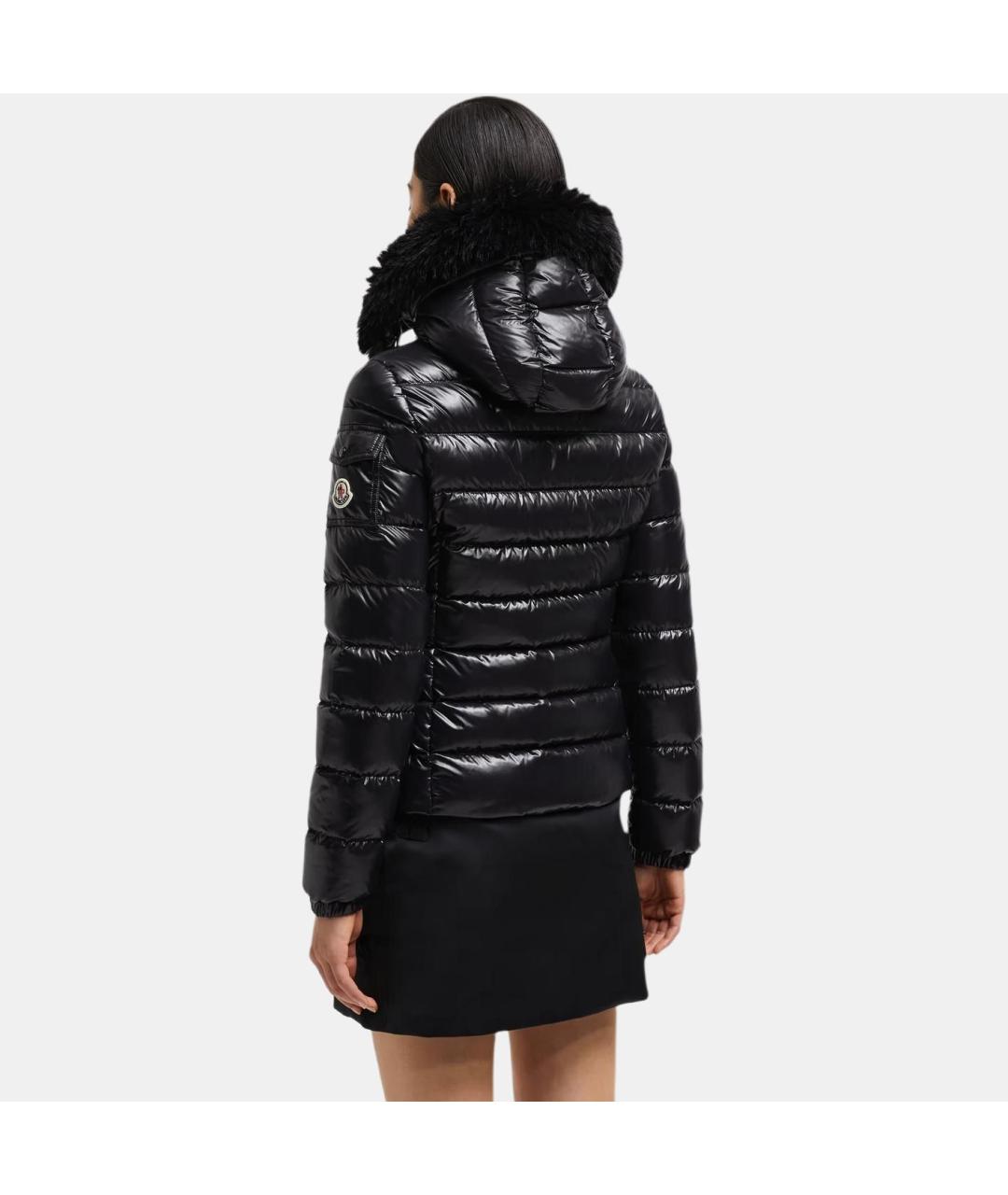 MONCLER Черный пуховик, фото 5