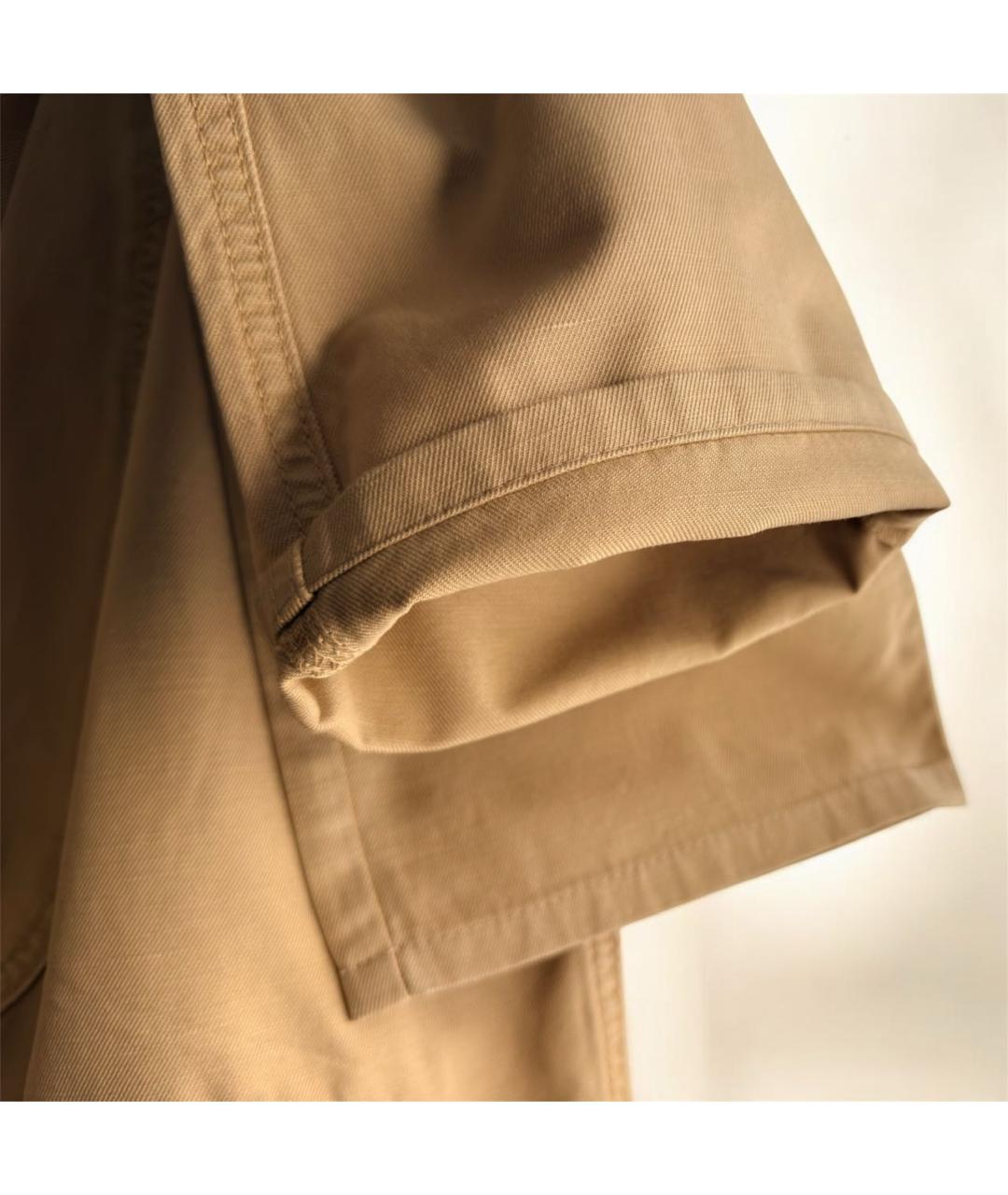 JACOB COHEN Горчичные хлопко-леновые прямые джинсы, фото 7