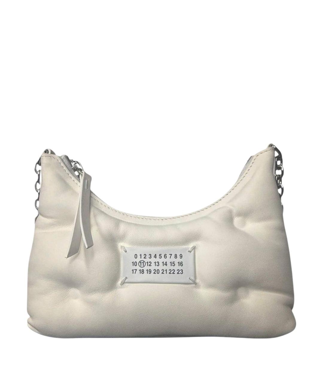 MAISON MARGIELA Белая кожаная сумка через плечо, фото 1