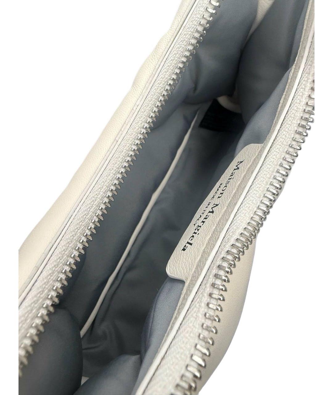 MAISON MARGIELA Белая кожаная сумка через плечо, фото 7