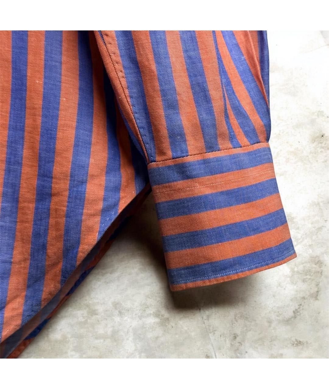 KITON Мульти льняная классическая рубашка, фото 3