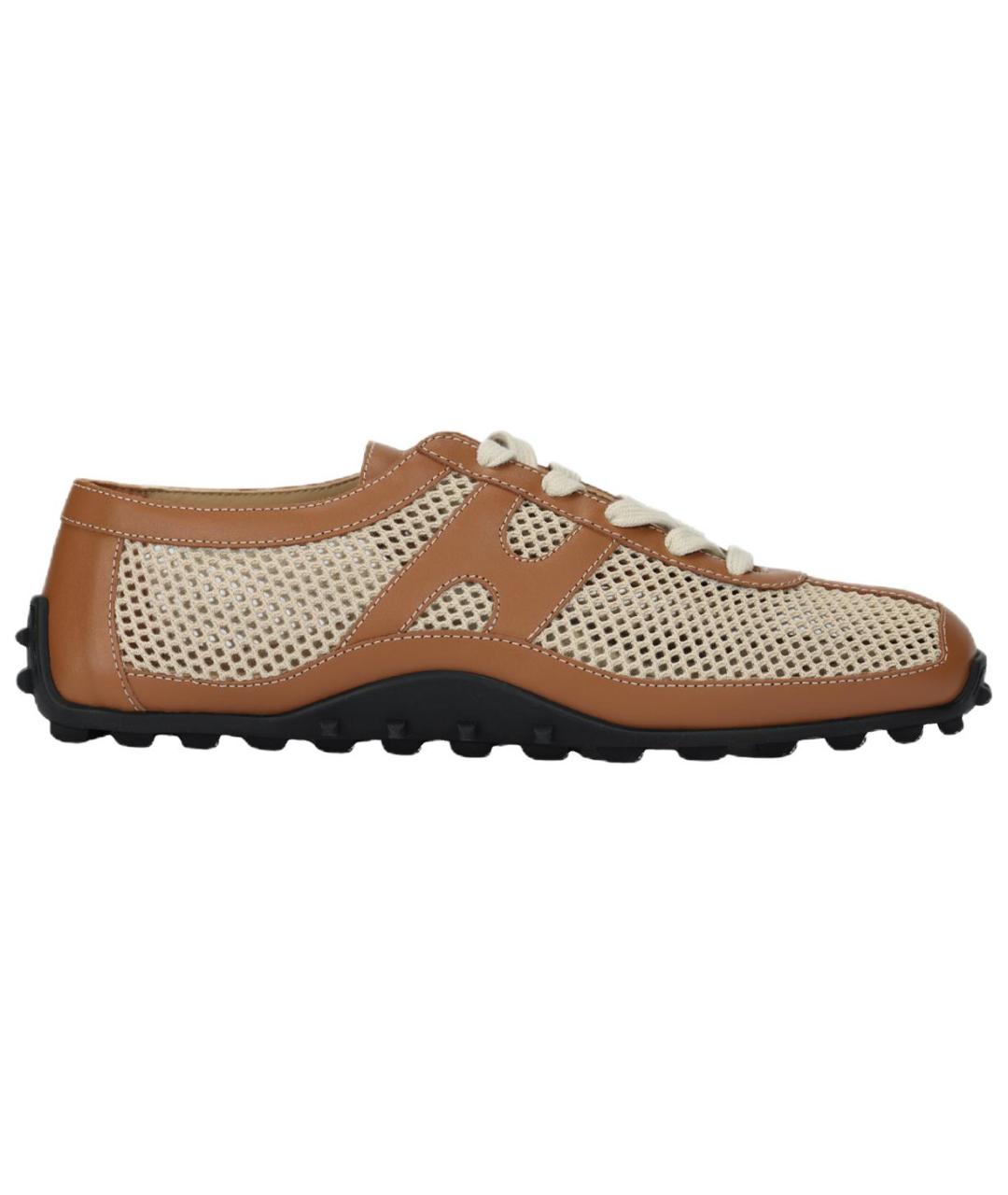 HERMES Бежевые лоферы, фото 1