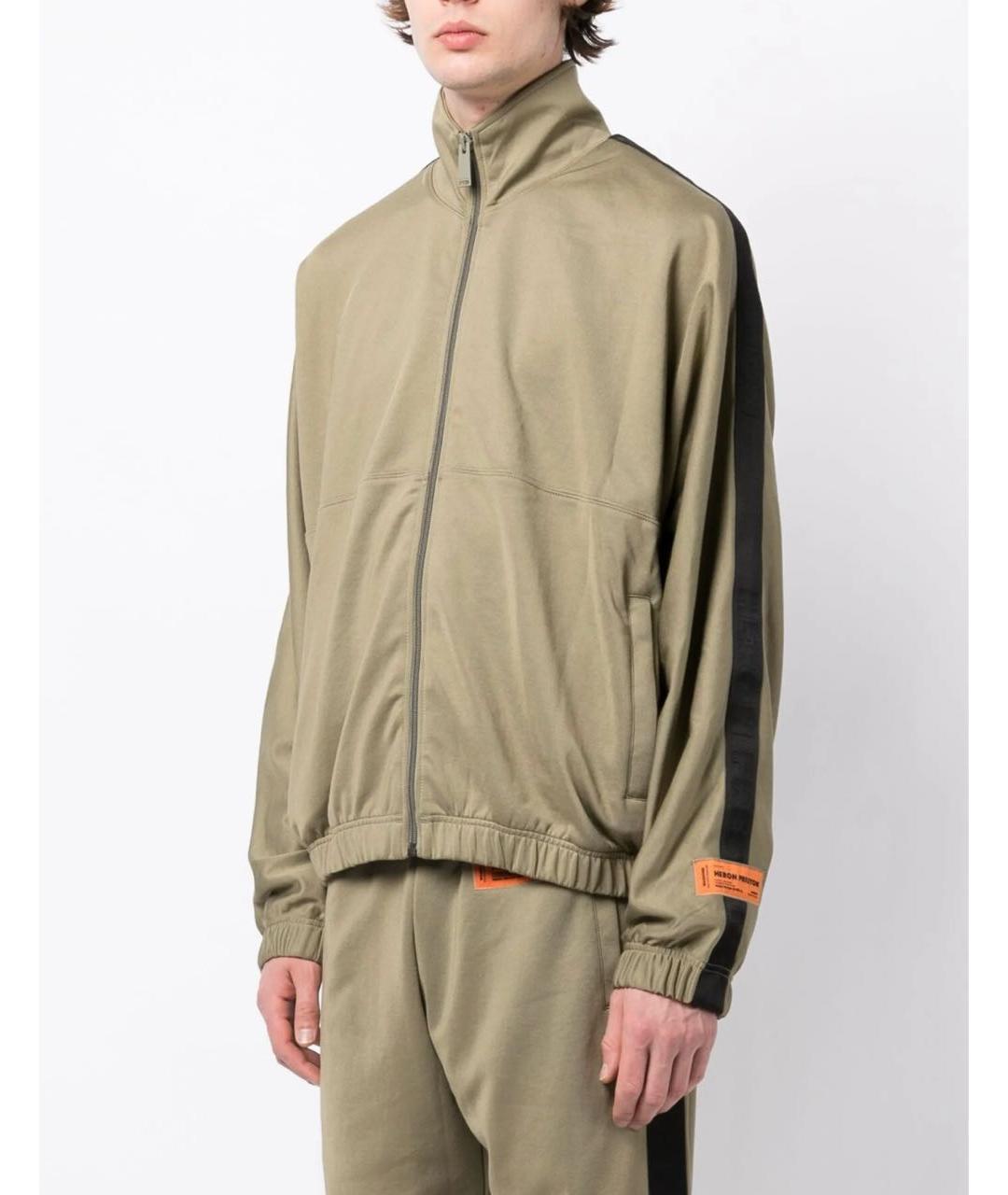 HERON PRESTON Хаки полиэстеровая спортивная куртка, фото 3
