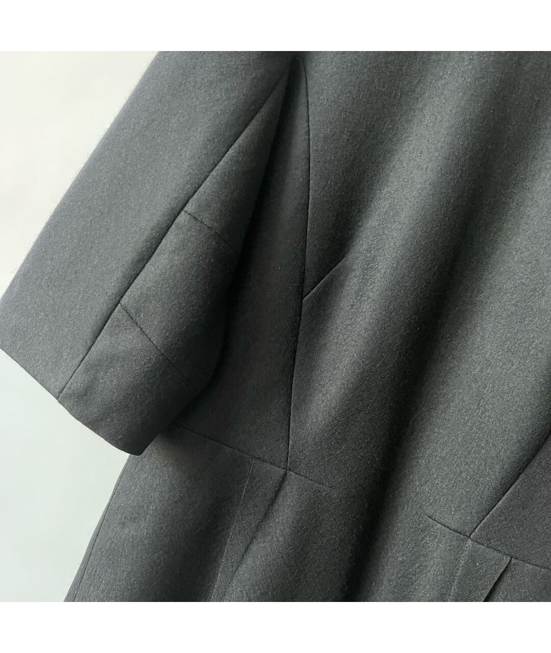 JIL SANDER Темно-синее шерстяное повседневное платье, фото 4