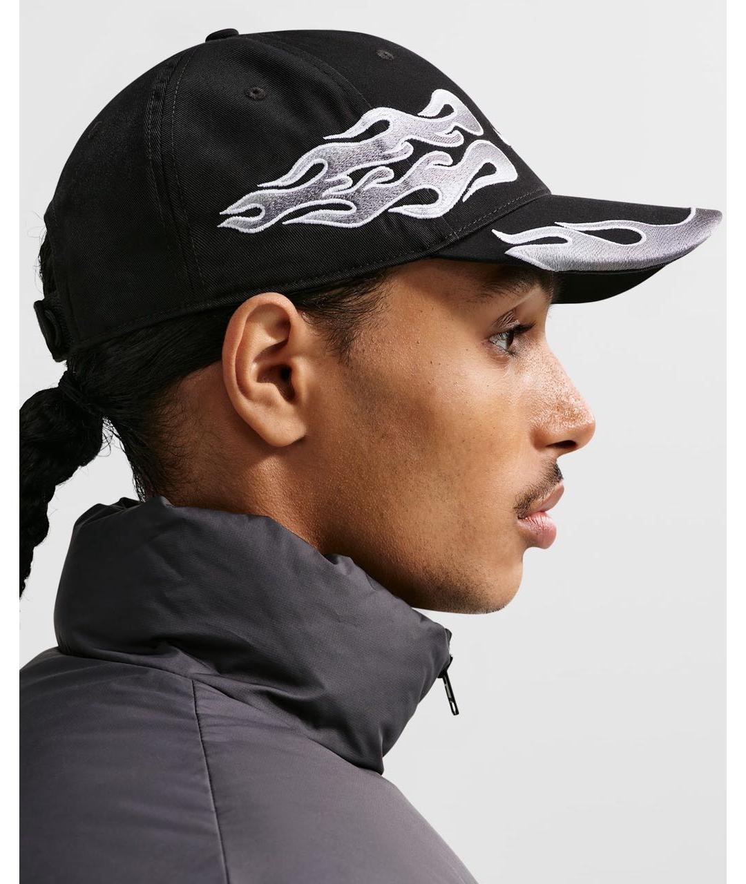 NIKE Черная хлопковая кепка/бейсболка, фото 6