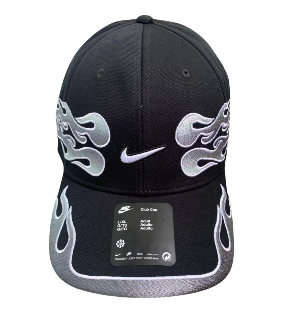 NIKE Черная хлопковая кепка/бейсболка, фото 1