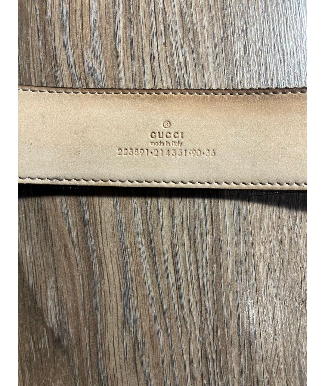 GUCCI Коричневый кожаный ремень, фото 3