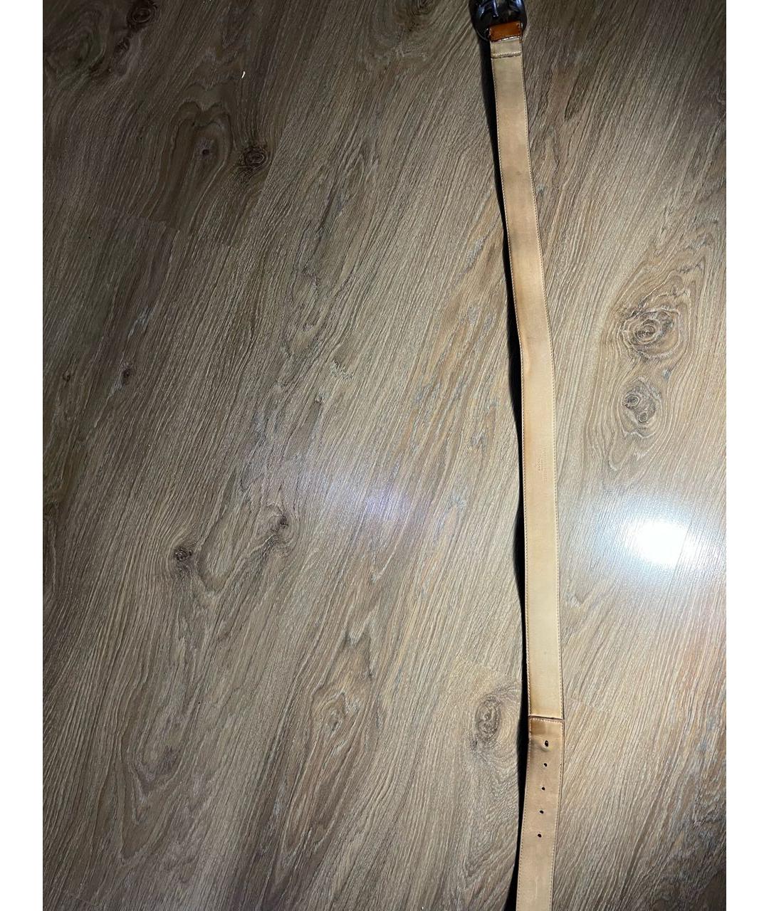 GUCCI Коричневый кожаный ремень, фото 4