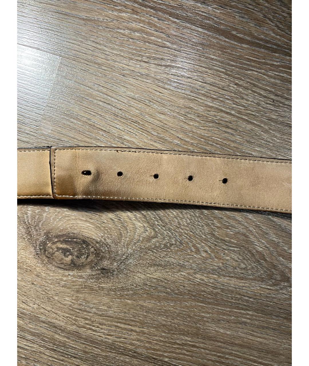 GUCCI Коричневый кожаный ремень, фото 5