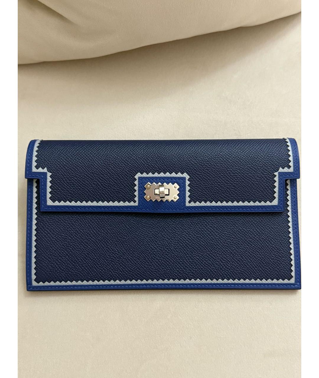 HERMES Темно-синий кошелек, фото 2