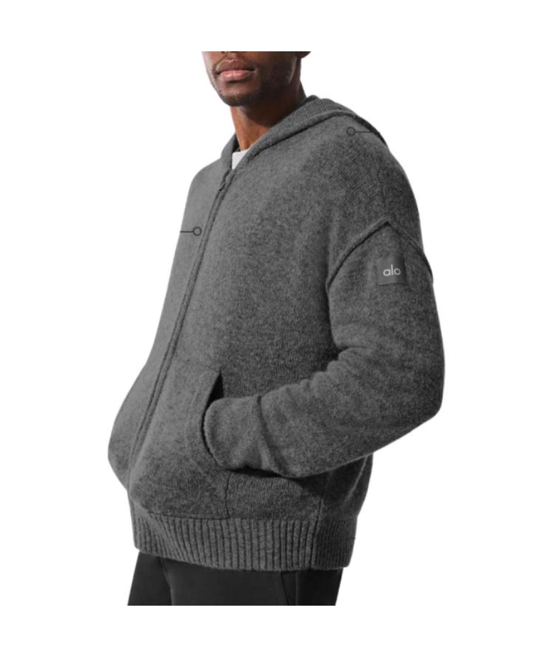 ALO YOGA Серая куртка, фото 4