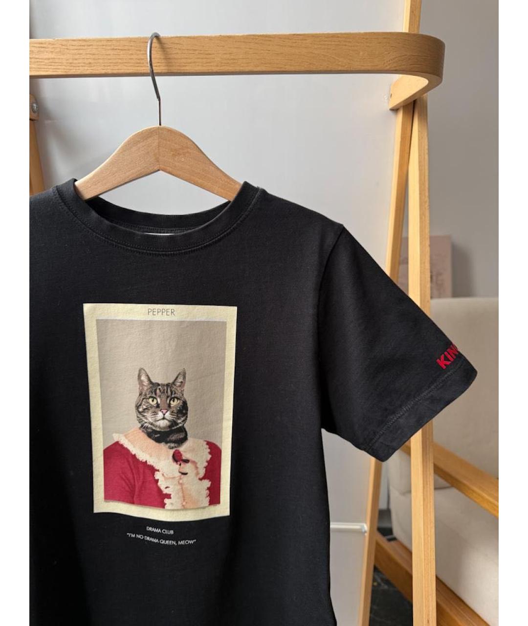 BURBERRY Черный хлопковый детская футболка / топ, фото 3