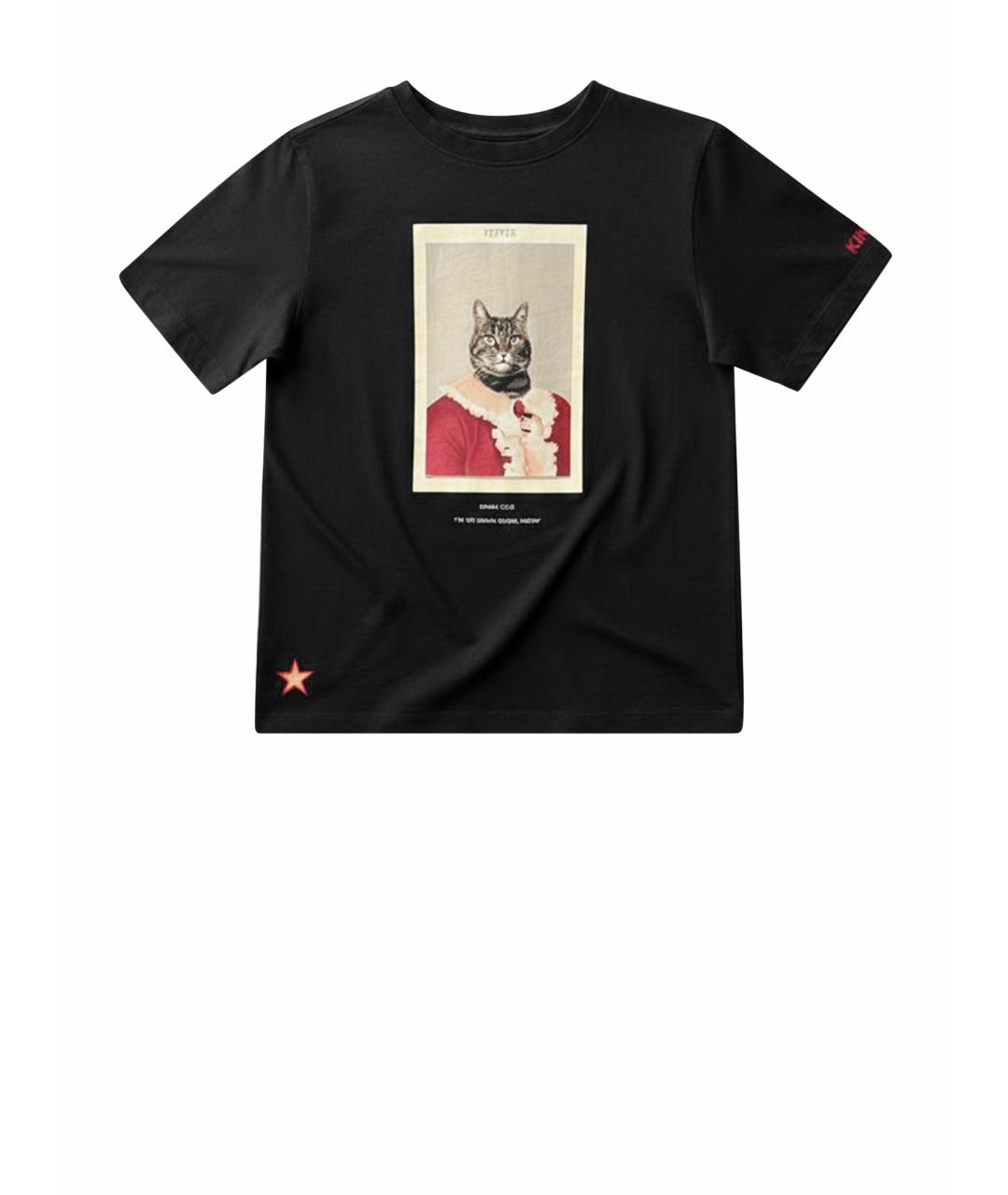 BURBERRY Черный хлопковый детская футболка / топ, фото 6