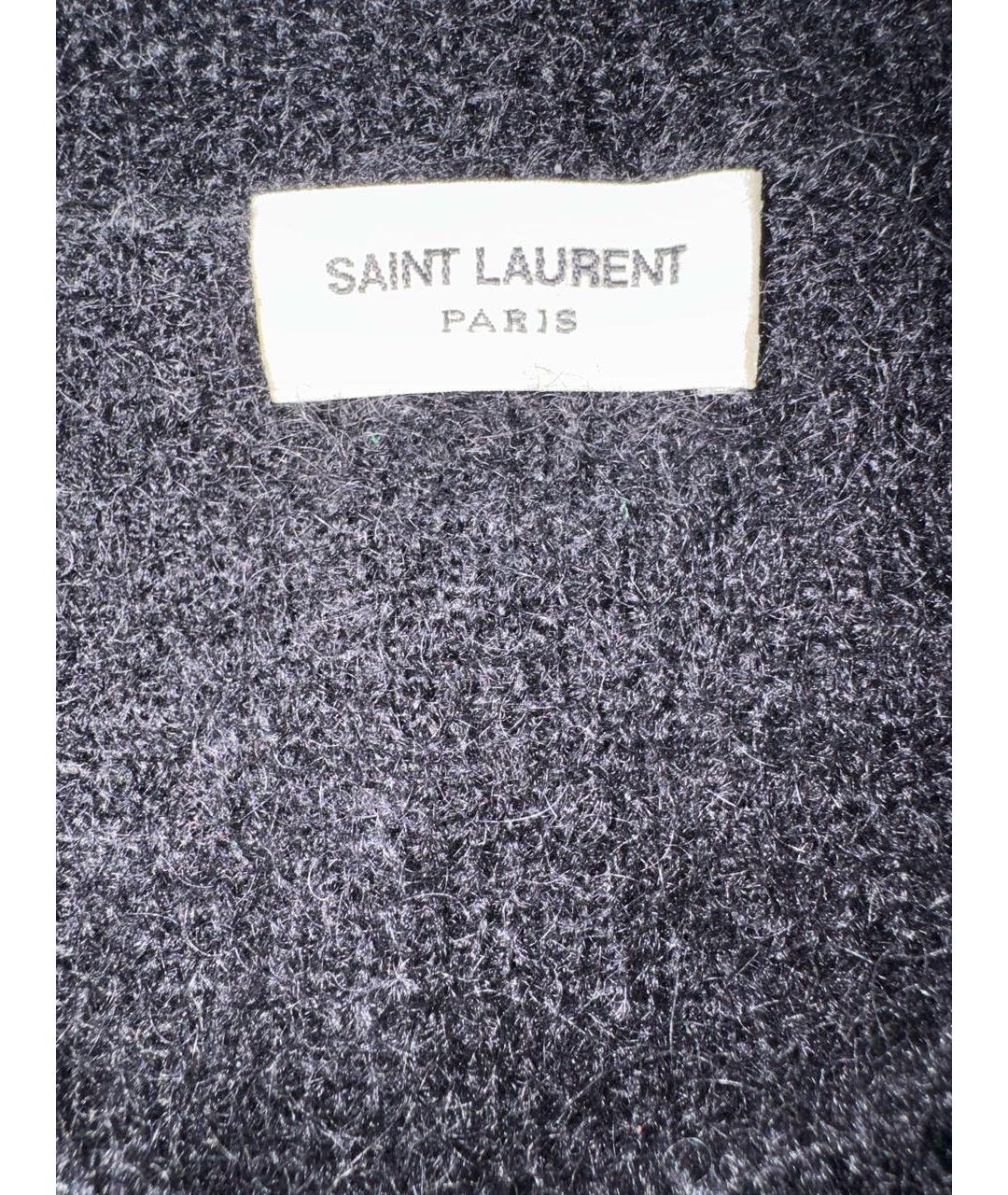 SAINT LAURENT Черный шерстяной джемпер / свитер, фото 3