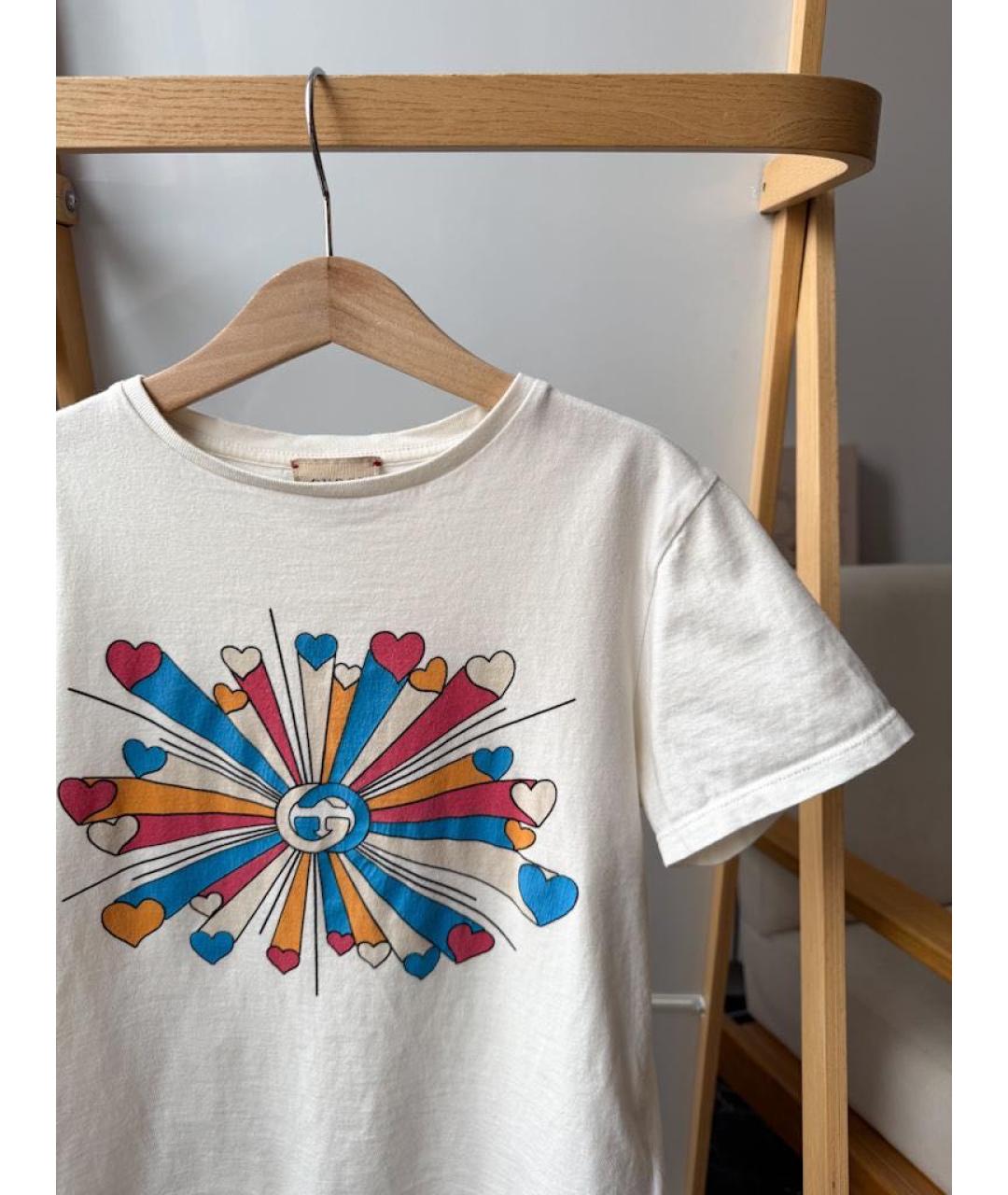 GUCCI Бежевый хлопковый детская футболка / топ, фото 6