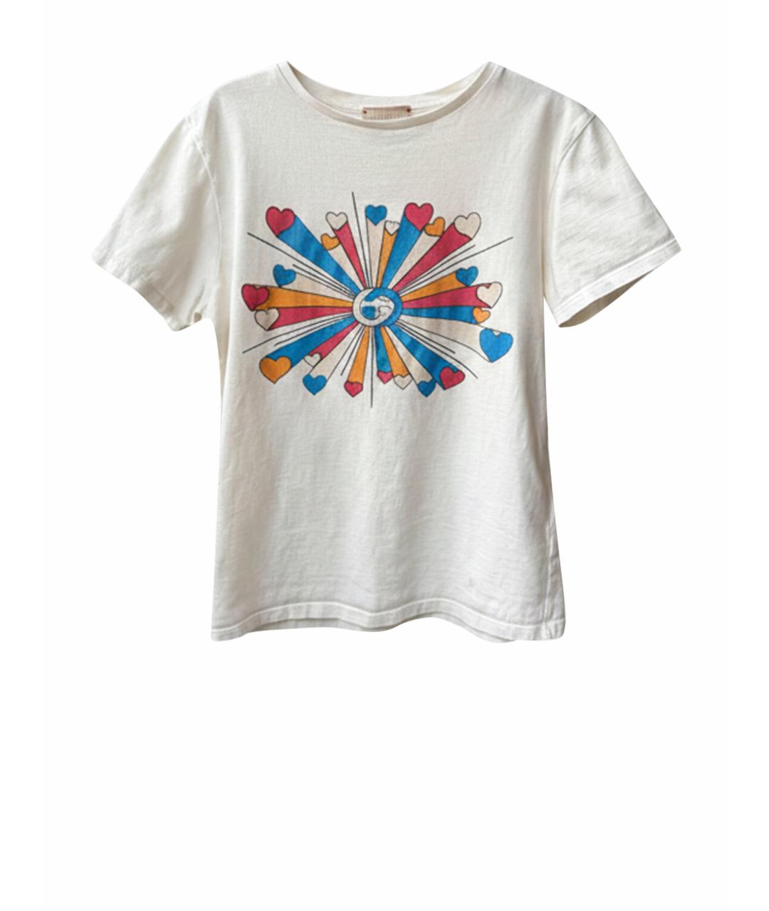 GUCCI Бежевый хлопковый детская футболка / топ, фото 8