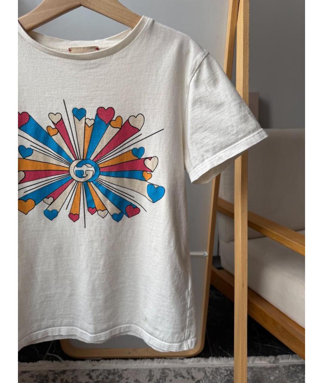 GUCCI Бежевый хлопковый детская футболка / топ, фото 5