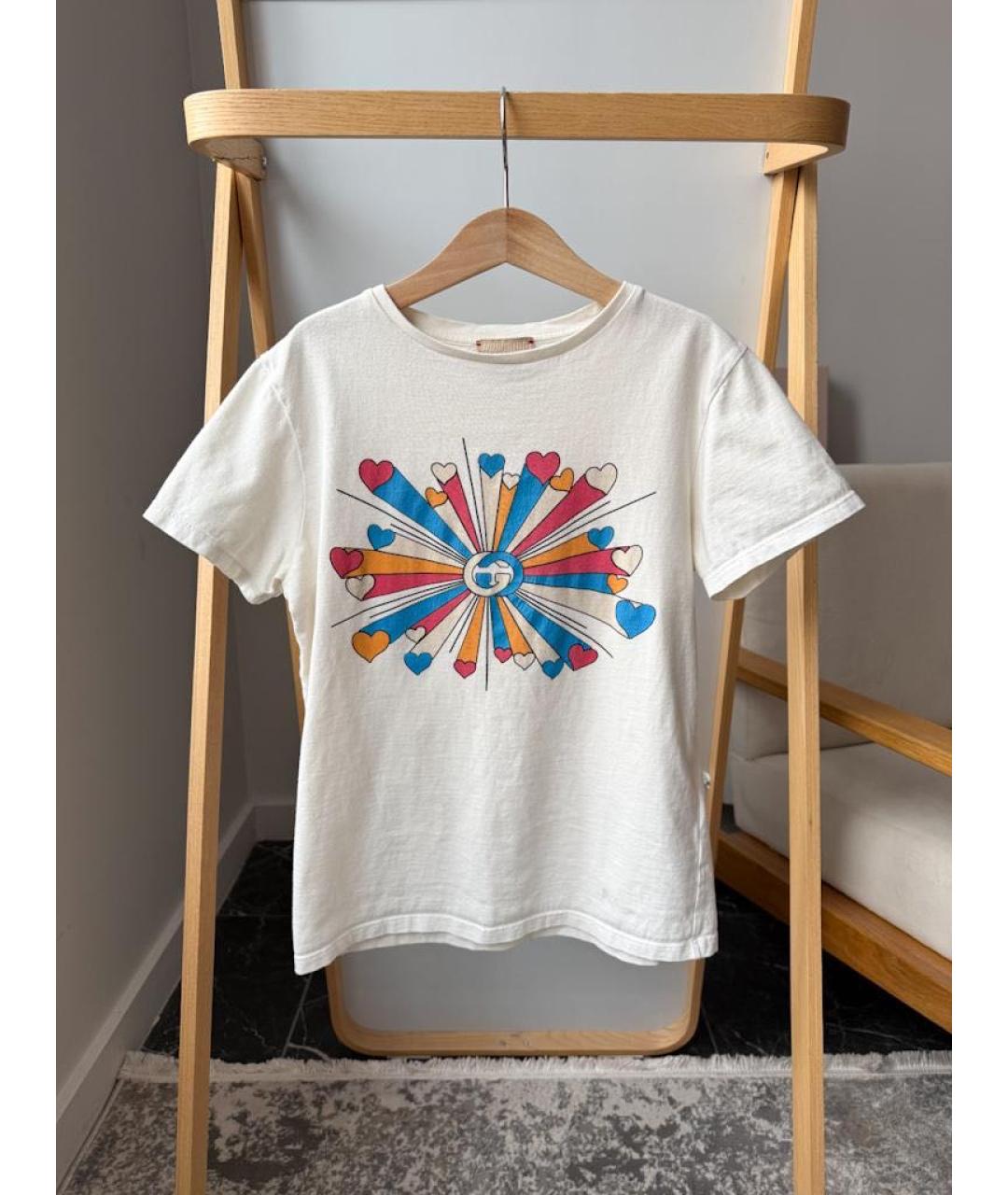 GUCCI Бежевый хлопковый детская футболка / топ, фото 7