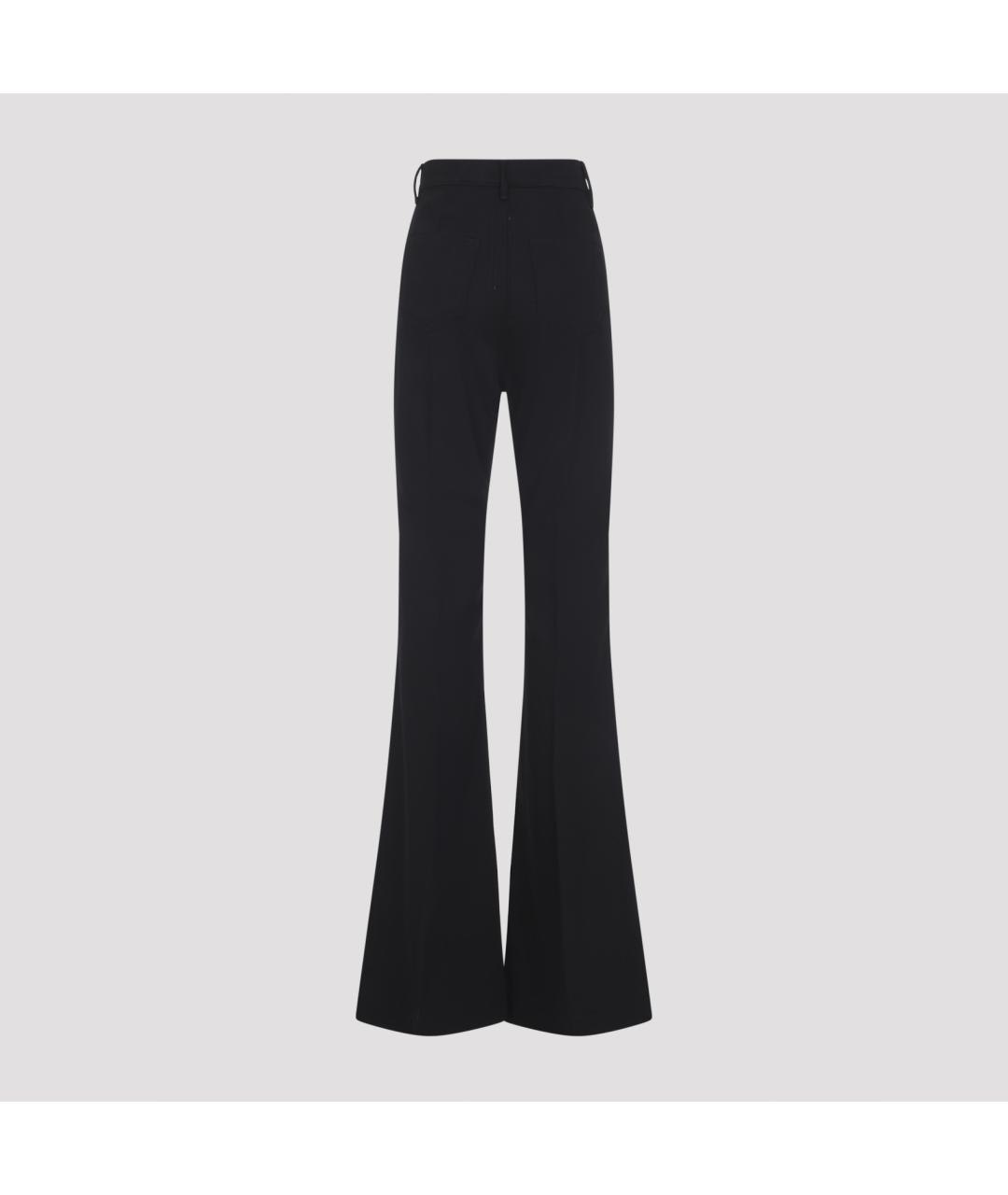 RICK OWENS Черные хлопковые джинсы клеш, фото 3