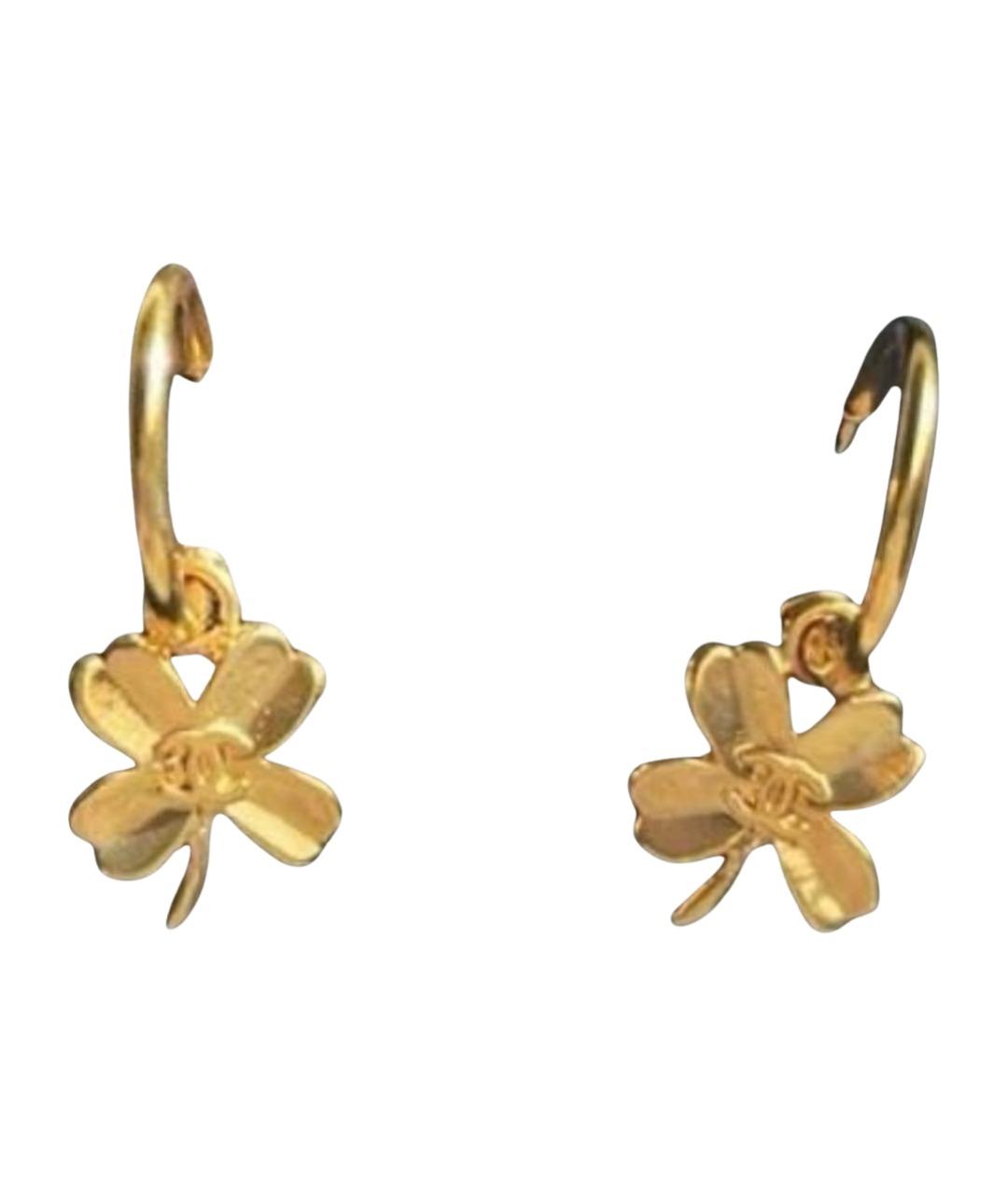 CHANEL Золотые серьги из желтого золота, фото 1