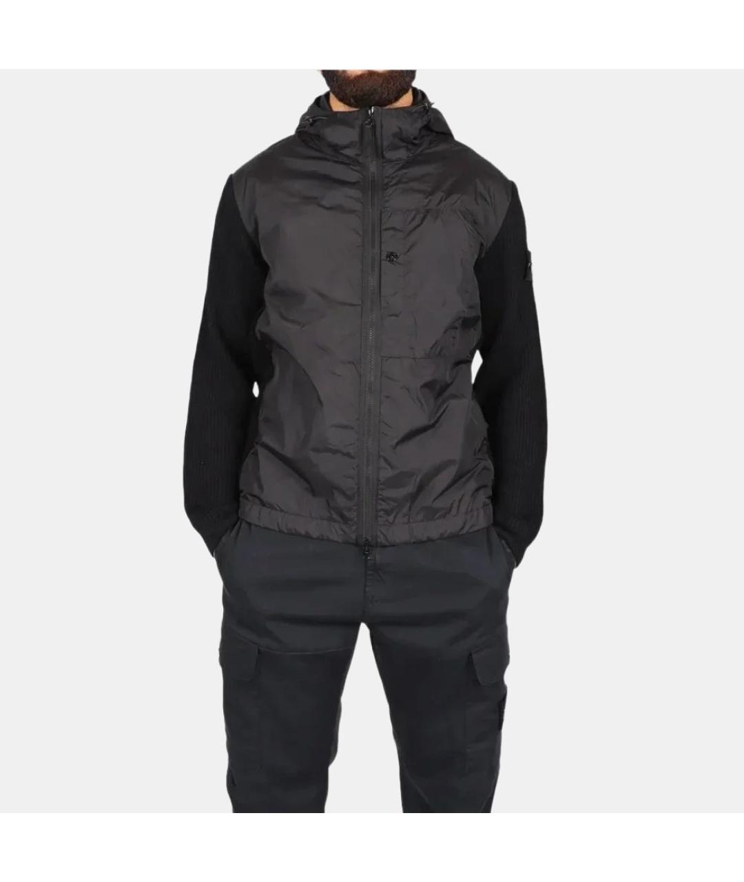 STONE ISLAND Черная куртка, фото 4