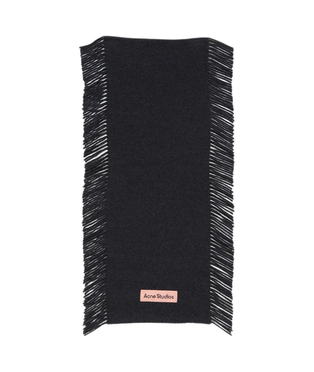 ACNE STUDIOS Черный шарф, фото 1