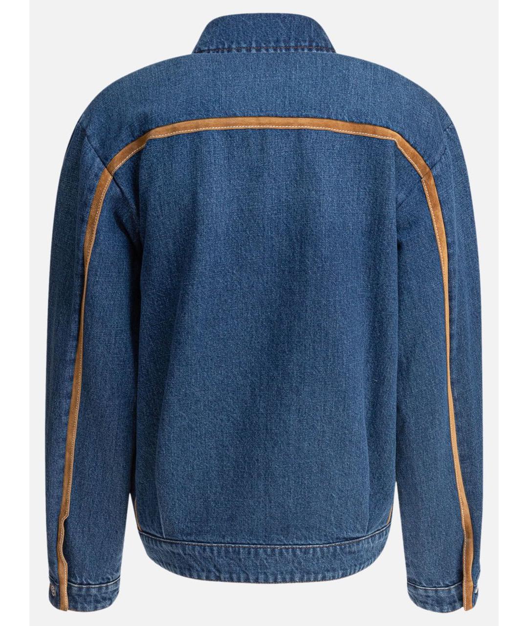 MIU MIU Синяя деним куртка, фото 2