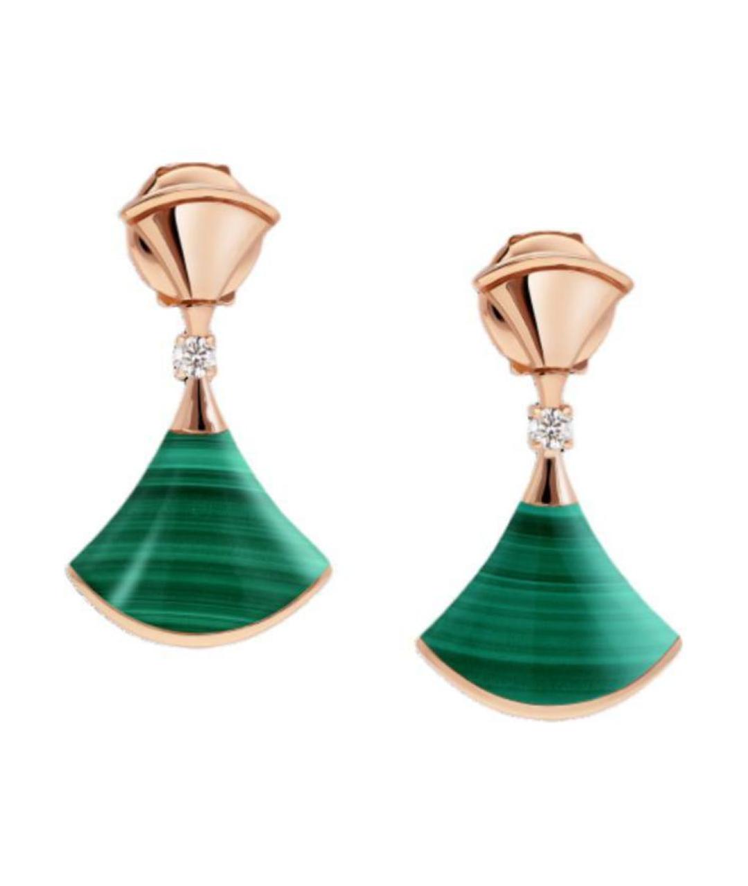 BVLGARI Зеленые серьги, фото 2