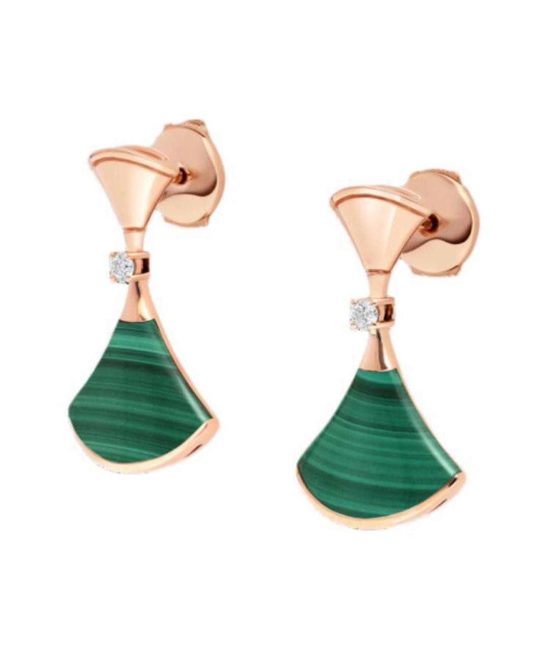 BVLGARI Зеленые серьги, фото 1