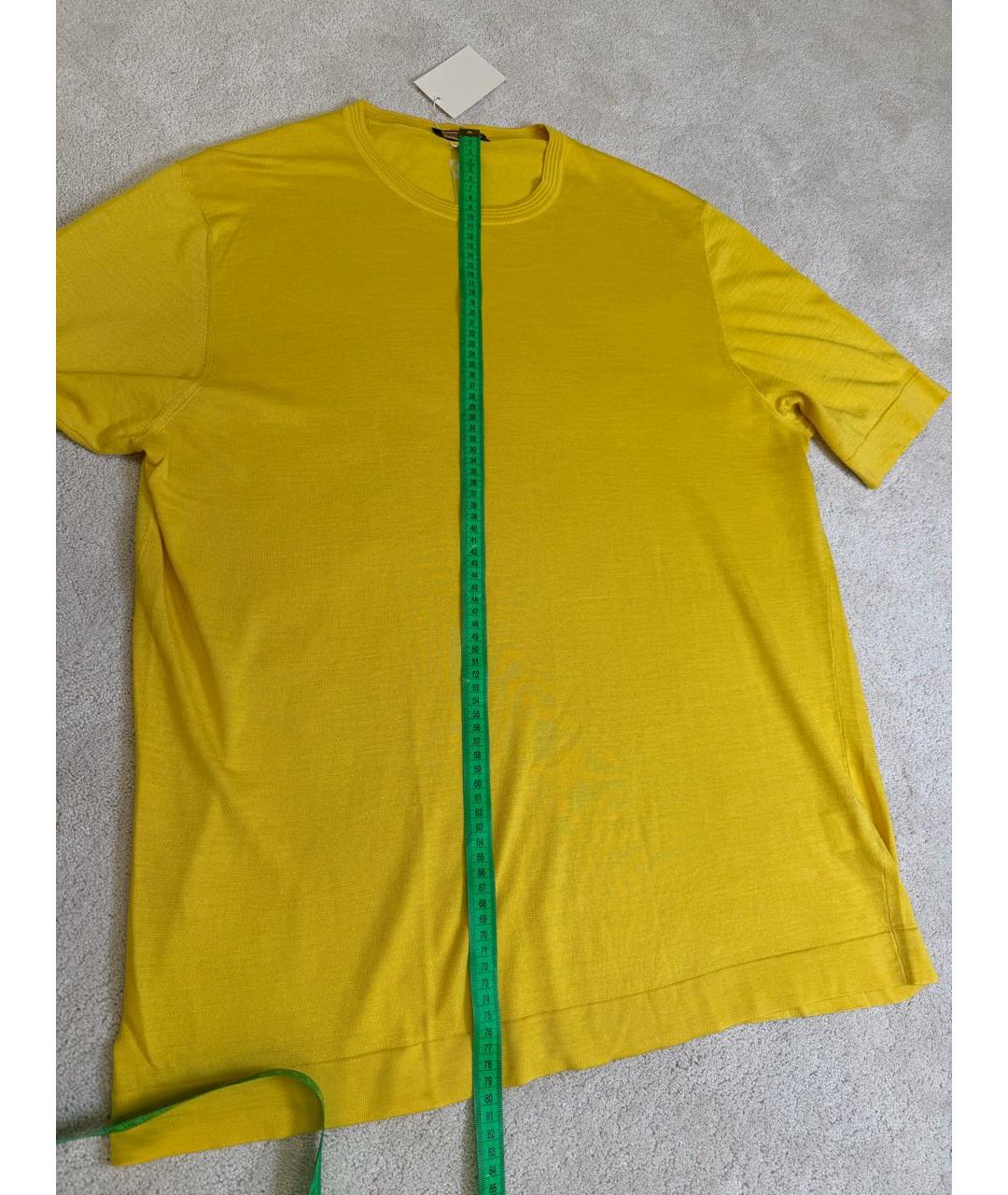 ZILLI Желтая хлопковая футболка, фото 7