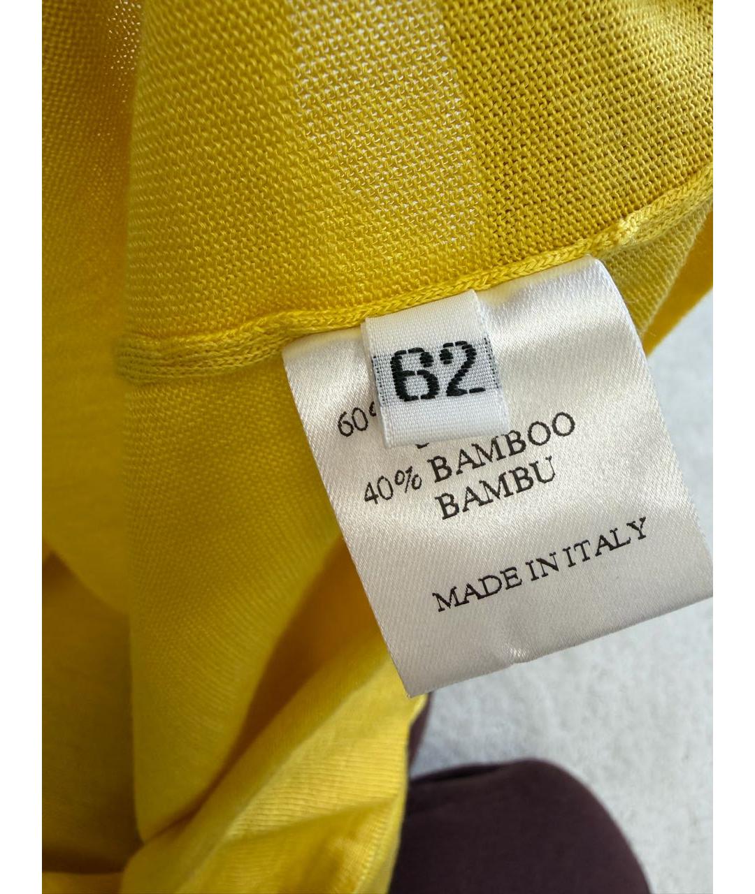 ZILLI Желтая хлопковая футболка, фото 8