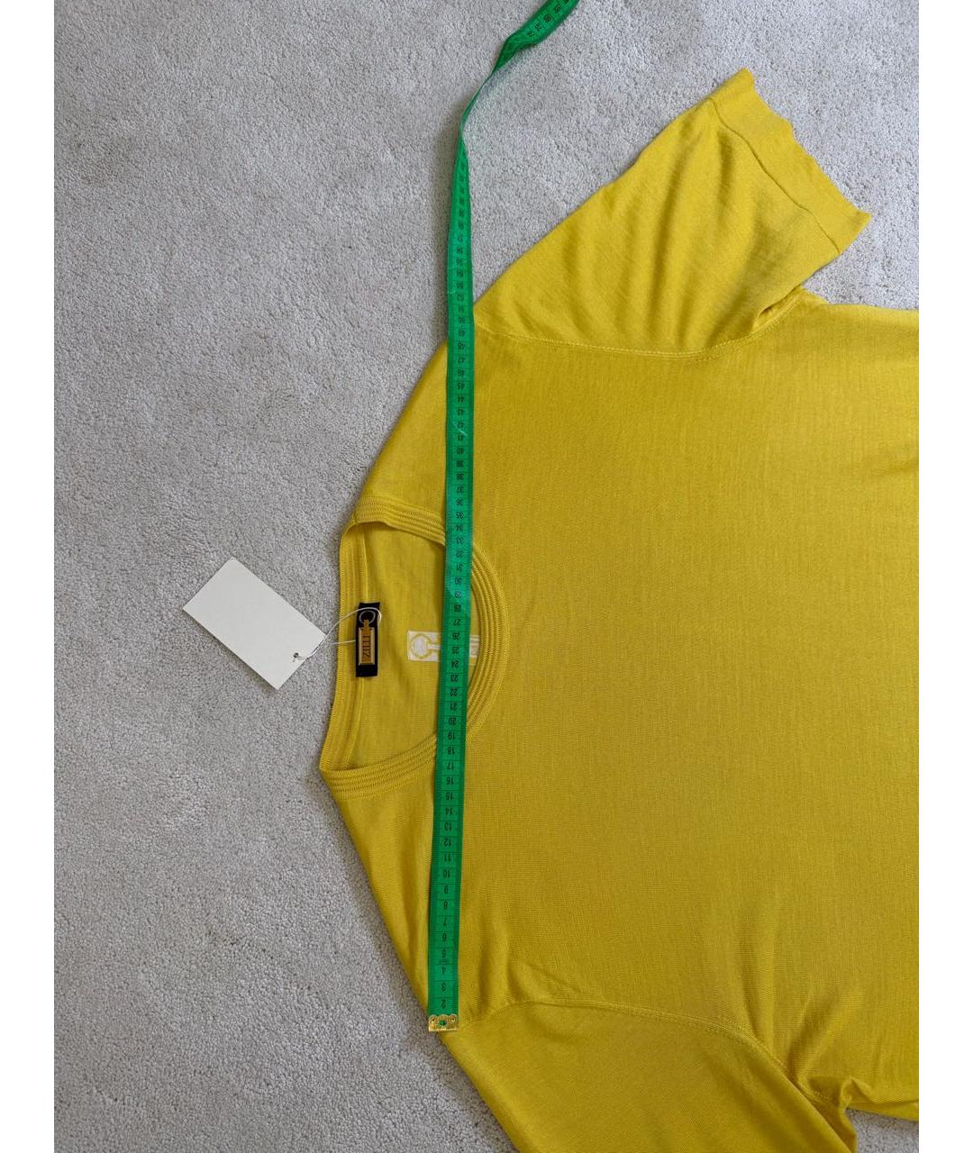 ZILLI Желтая хлопковая футболка, фото 5