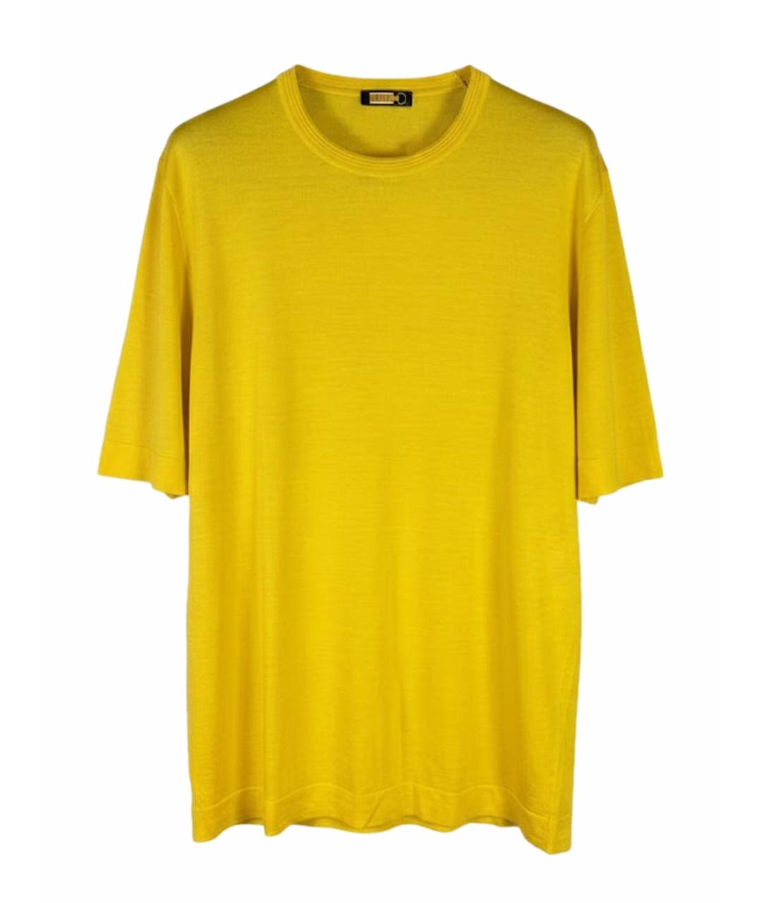 ZILLI Желтая хлопковая футболка, фото 1